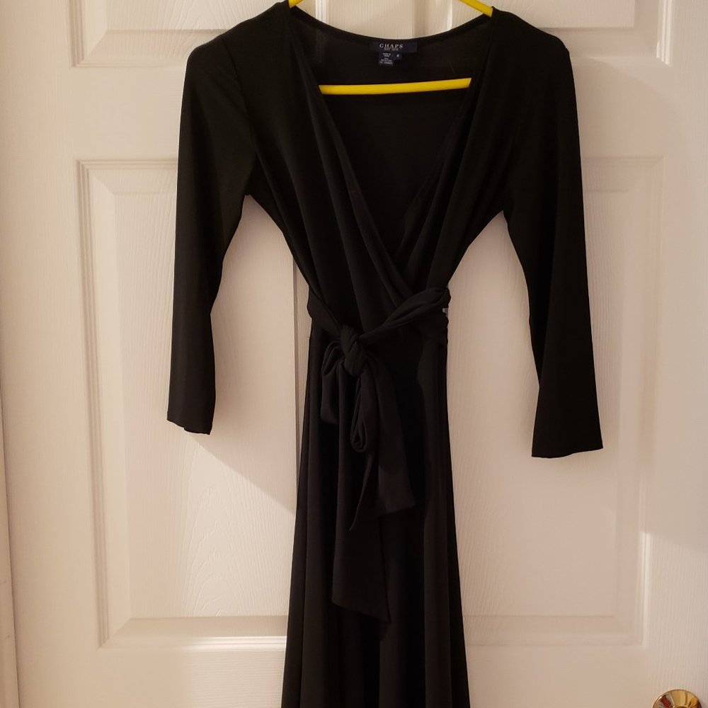 Chaps Size Small Black Dress